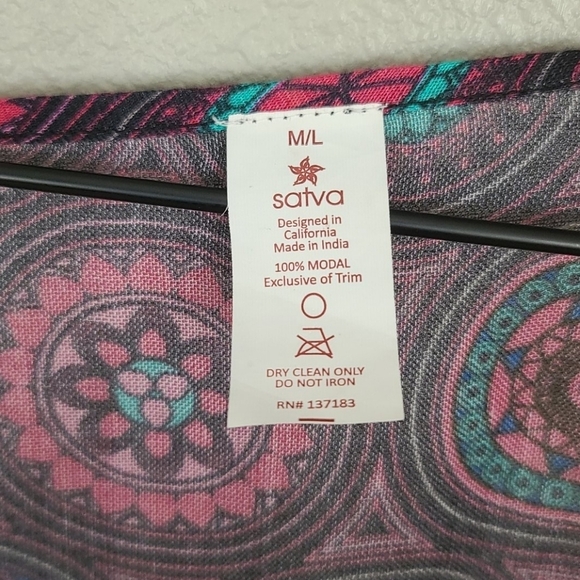 Satva "Akula" Yoga Boho Open Front Kimono Cardigan - Picture 4 of 9